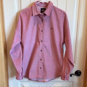 NWOT Dickies Light Pink Corduroy Shirt